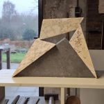 Just finished, sculpture made from various leftover pieces: Belgium bluestone, travertine and breccie. 

#stonesculpting #modernabstract #upcyclingart #fortmaarsseveen #fiekederoij